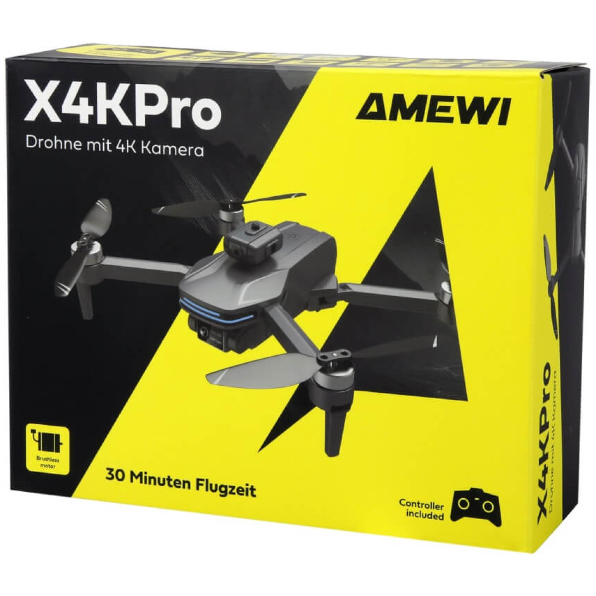 AMXFlight X4KPro Brushless Drone with Camera incl. 2 Batteries - Image 6