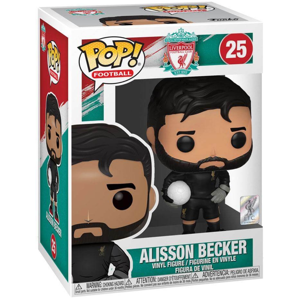 Funko POP! Football EPL: Liverpool - Alisson Becker #25 - Image 1