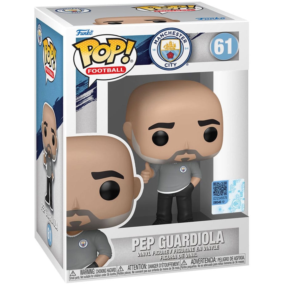 Funko POP! Football EPL: Manchester City - Pep Guardiola #61 - Image 1