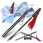 Naruto Sword – Sword of Kusanagi, Sasuke Sword Katana Letter Opener keychain with Sheath and Stand 22.5cm