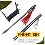 Naruto Sword – Sword of Kusanagi, Sasuke Sword Katana Letter Opener keychain with Sheath and Stand 22.5cm - Image 3