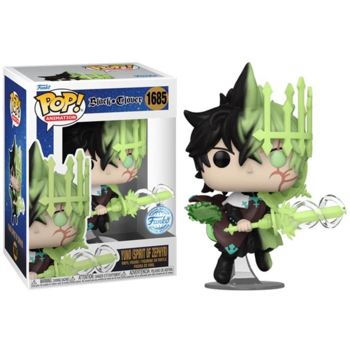 Funko POP! Black Clover - Yuno (Spirit of Zephyr) #1685 special edition - Image 1