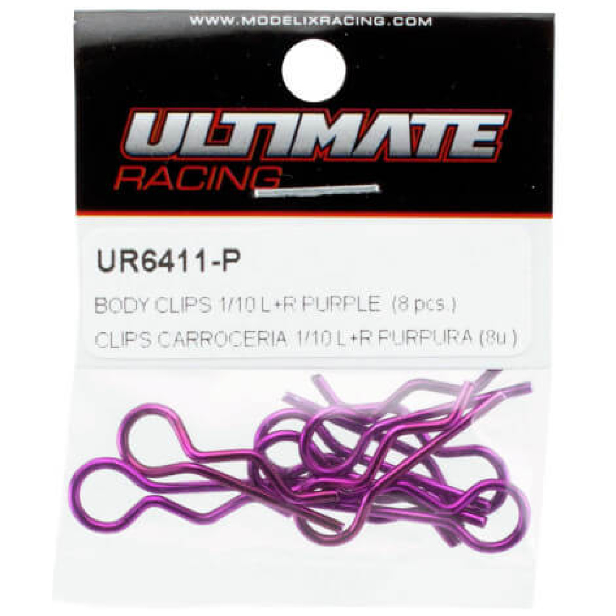 BODY CLIPS 1/10 L&R PURPLE (8 pcs.) - Image 1