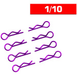 BODY CLIPS 1/10 L&R PURPLE (8 pcs.) - Image 2