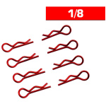 BODY CLIPS 1/8 L&R RED (8 pcs.) - Image 2