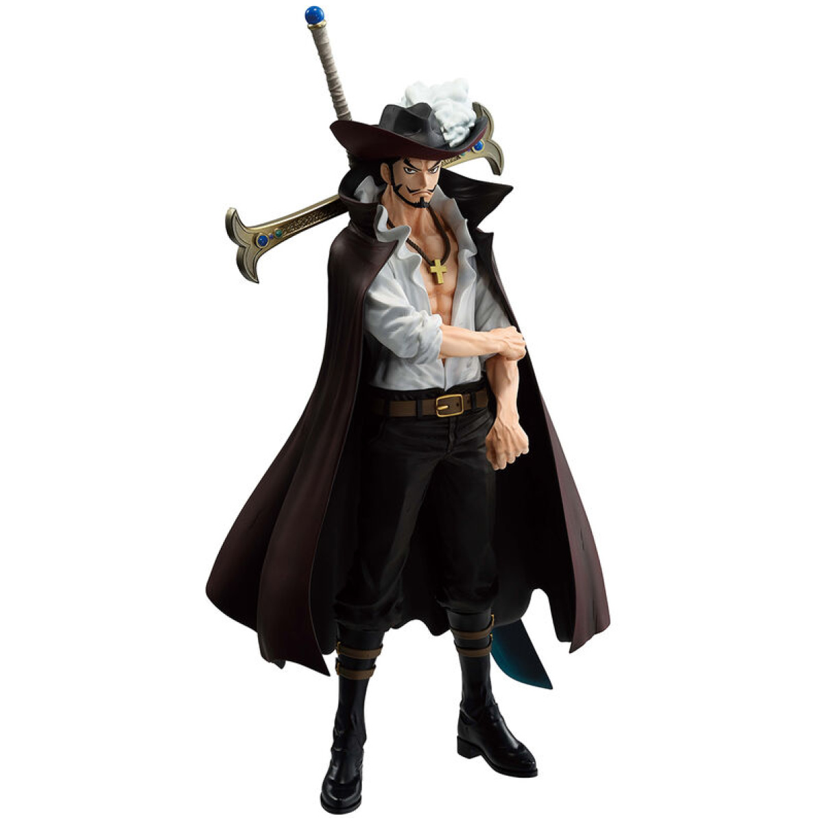 One Piece Beyond The Trials Dracule Mihawk Ichibansho statue 25cm - Image 4