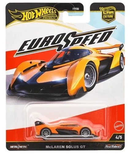 mccl Mattel Hot Wheels Premium Car Culture: Euro Speed - McLaren Solus GT Vehicle - Image 1