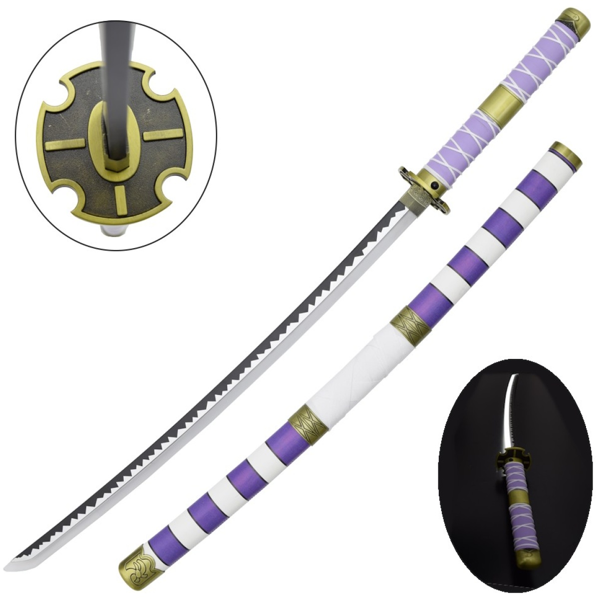 REPLICA CARBON STEEL SWORD – MONKEY D. LUFFY'S LED KATANA 98CM - Image 1