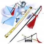Demon Slayer – Shinobu Kocho Samurai Katana Sword Letter Opener keychain with Sheath and Stand 23cm