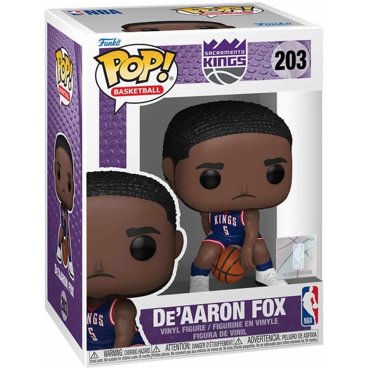 Funko POP! NBA: Sacramento Kings - De'Aaron Fox #203 - Image 1