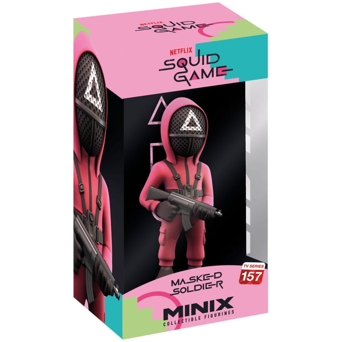 Squid Game Minix Figure Masked Triangle Guard 12cm - Image 1
