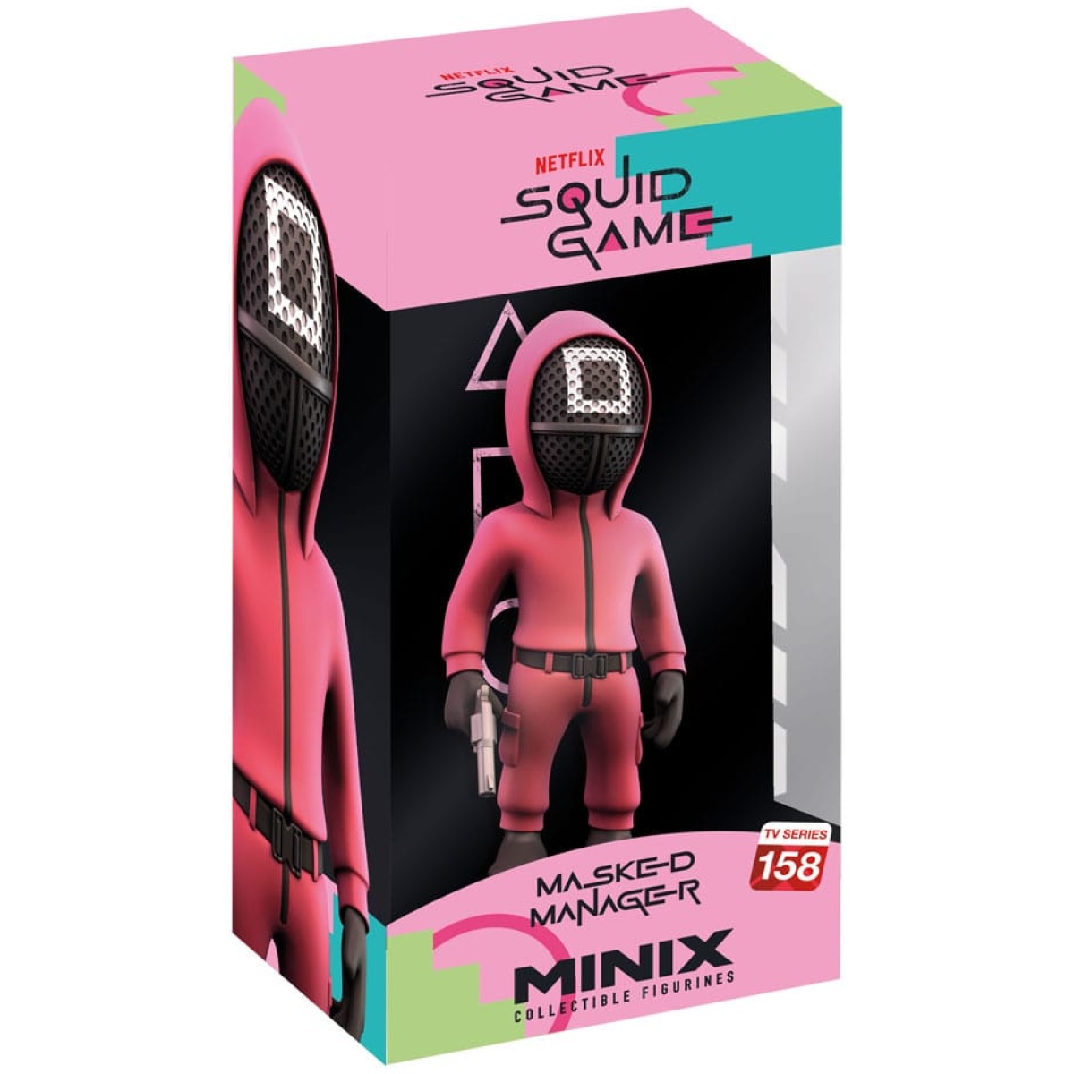 Squid Game Minix Figure Masked Square Guard 12cm - Image 1