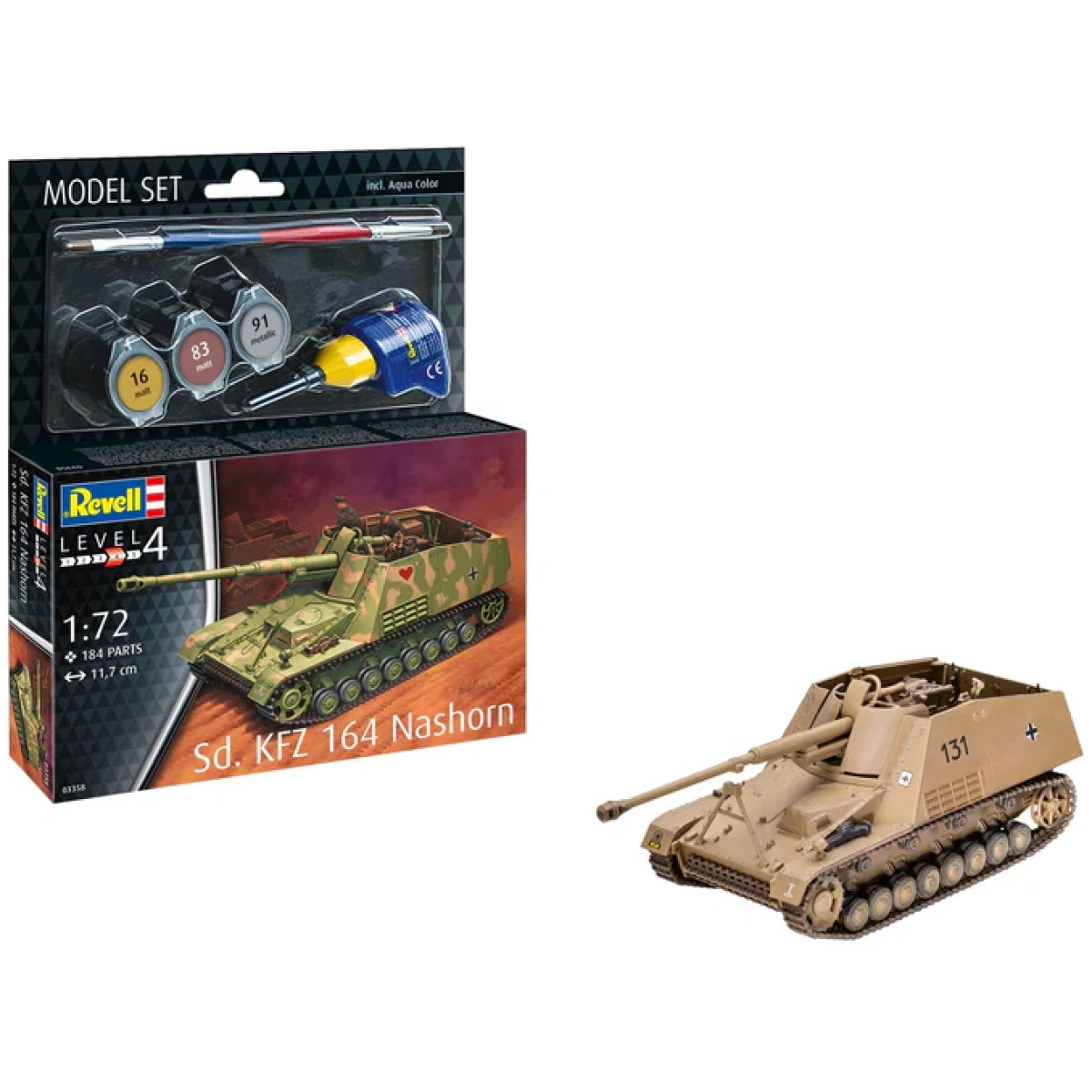 Revell Model Set Sd.Kfz. 164 Nashorn 1/72 - Image 1