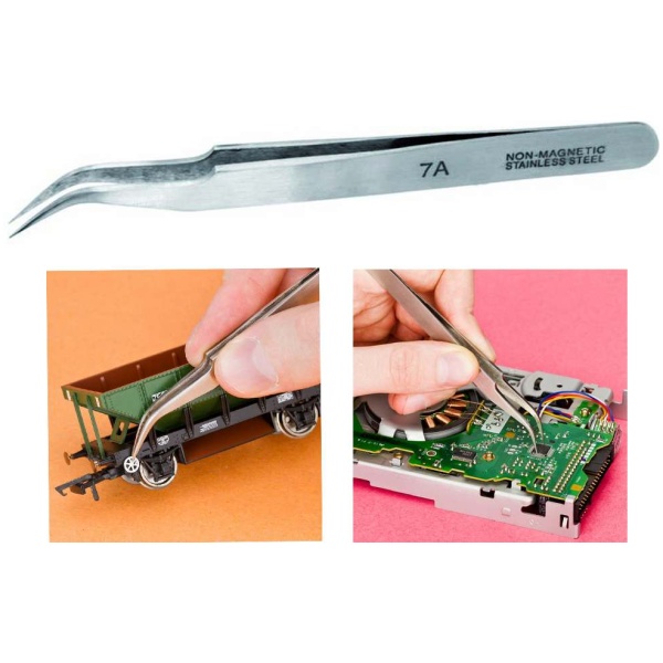 Extra fine curved tweezers