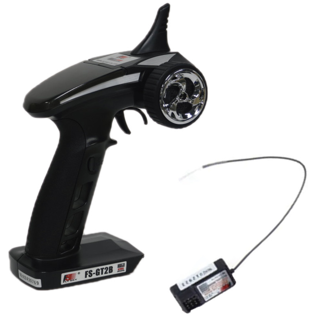 FLYSKY GT2B TRASMITER 3CH RECIEVER GR3E (3CH AFHDS)+ battery pack - Image 1
