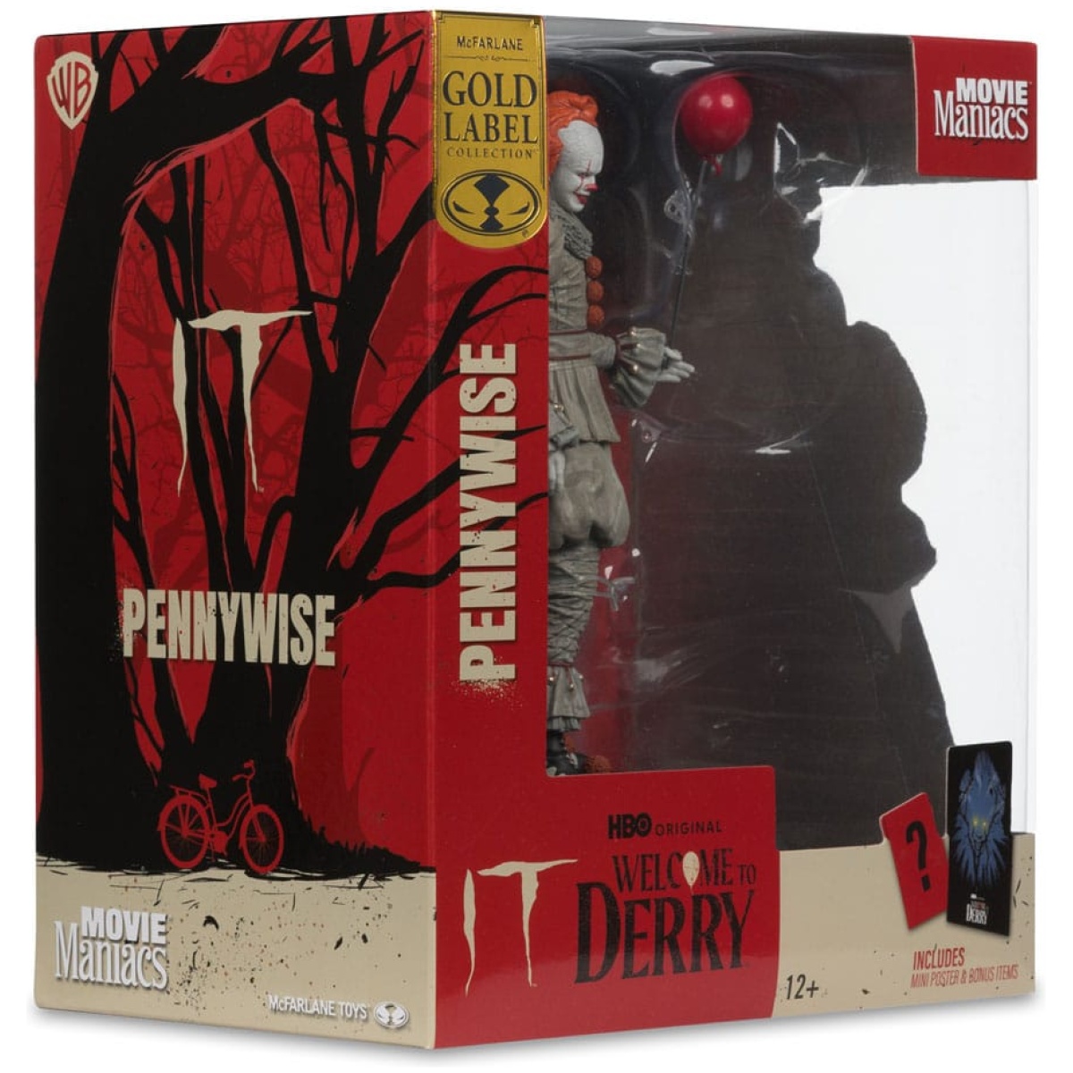 It: Welcome to Derry Movie Maniacs PVC Statue Pennywise (Gold Label) 16cm - Image 7