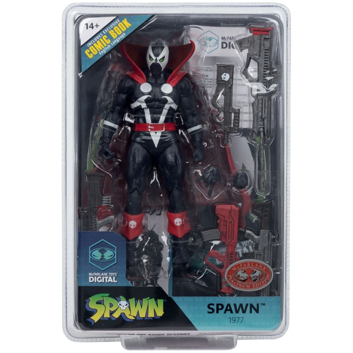 Spawn Page Punchers Action Figure Spawn 1977 Red and Black (Chase) Red Platinum Edition 18cm - Image 1
