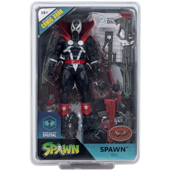 Spawn Page Punchers Action Figure Spawn 1977 Red and Black (Chase) Red Platinum Edition 18cm