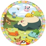 Pokemon Round Jigsaw Puzzle Flowery Pokémon 500pcs - Image 2