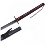 ICHIGO KUROSAKI'S ZANGETSHU COSHPLAY CARBON STEEL KATANA - LONG VERSION 140CM - Image 3