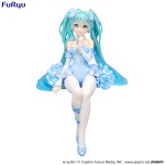 Hatsune Miku Noodle Stopper PVC Statue Flower Fairy Nemophila Pail Blue Color Ver. 15cm