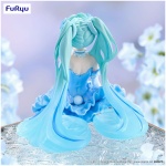 Hatsune Miku Noodle Stopper PVC Statue Flower Fairy Nemophila Pail Blue Color Ver. 15cm - Image 3
