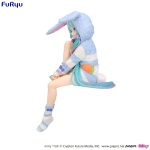 Hatsune Miku Noodle Stopper PVC Statue Hatsune Miku Rabbit Ear Hood Pajama Blue Color Ver. 14cm - Image 2