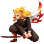 Demon Slayer Kimetsu no Yaiba Noodle Stopper PVC Statue Rengoku Kyojuro Battle Ver. 10cm