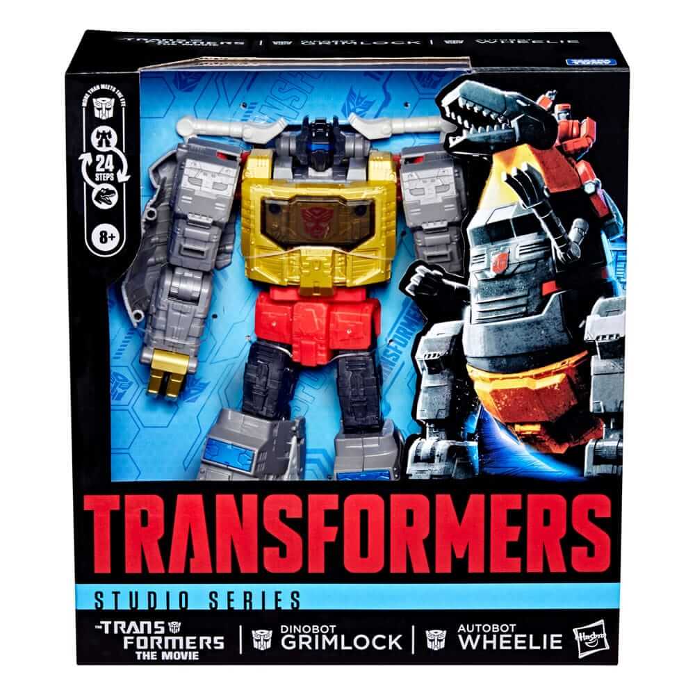 x_hasg0485_d The Transformers: The Movie Studio Series Leader Class Action Figure Dinobot Grimlock & Autobot Wheelie 22cm - Image 1