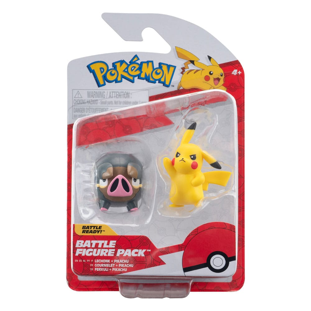 x_jazpkw3566_a Pokemon Battle Figure Set Figures 2-Pack Pikachu Lechonk 5cm - Image 1
