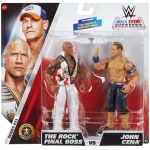 WWE Main Event Showdown Action Figures The Rock Final Boss vs John Cena 2-Pack 15cm