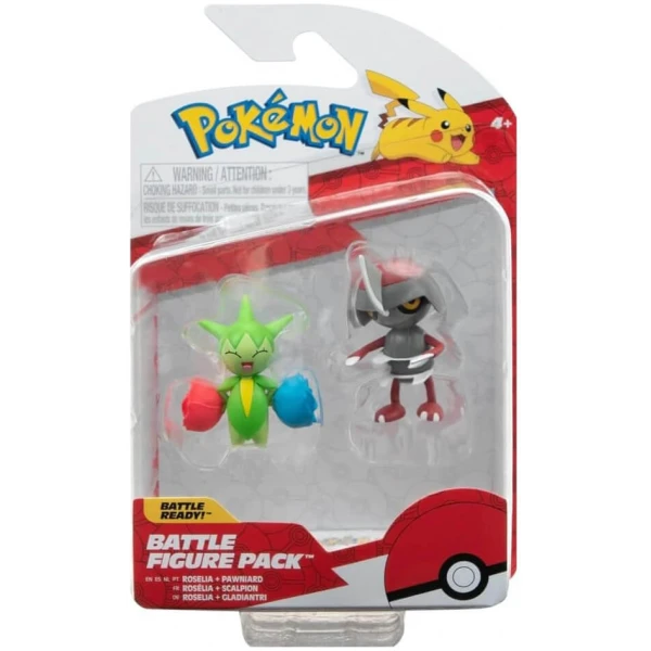 Pokemon battle figure pack ROSELIA AND PAWNIARD