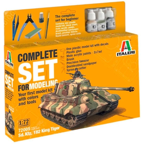 Sd. Kfz. 182 King Tiger - Complete Set For Modeling - Starter kit 1/72