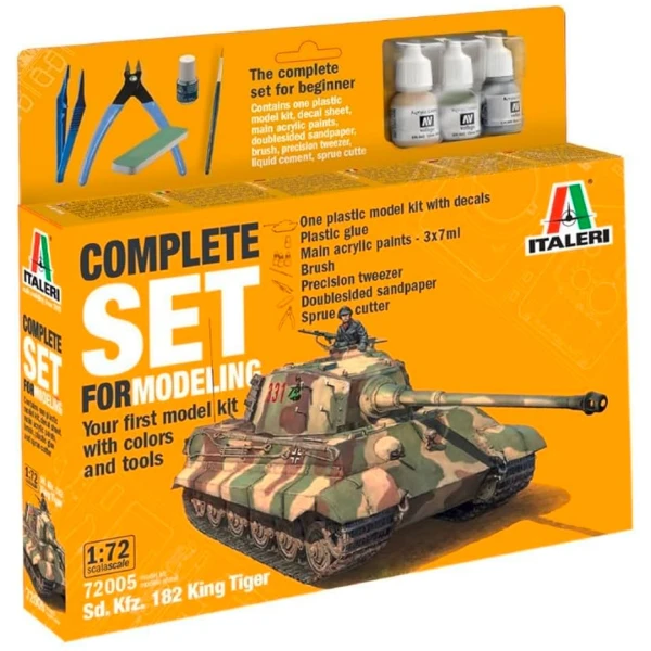 Sd. Kfz. 182 King Tiger - Complete Set For Modeling - Starter kit 1/72