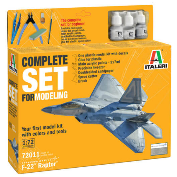 F-22 Raptor - Complete Set For Modeling - Starter kit 1/72