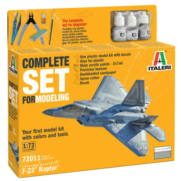 F-22 Raptor - Complete Set For Modeling - Starter kit 1/72