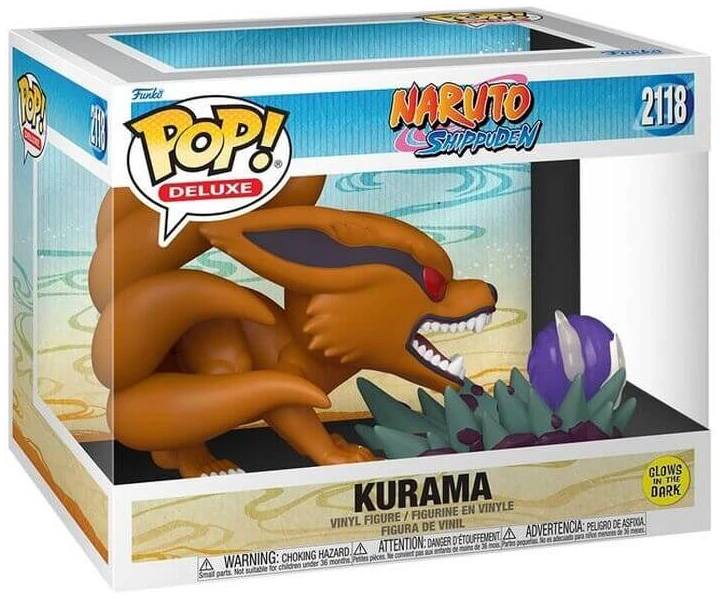 figfun86583_2 Funko Pop! Deluxe: Naruto Shippuden - Kurama (Glows in The Dark) #2118 - Image 1