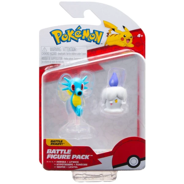 Pokemon battle figure pack Litwick & Horsea