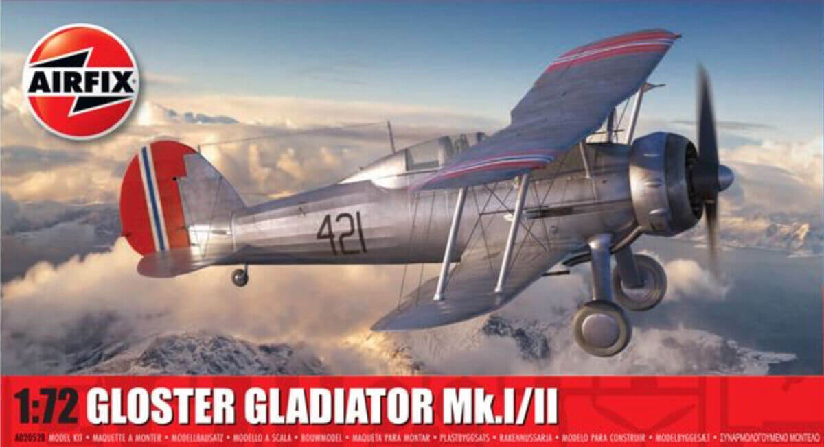 61615_rd British Biplane Fighter Gloster Gladiator Mk.I/Mk.II 1/72 - Image 1