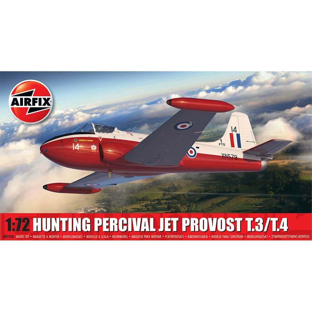 a02103a British Jet Trainer Aircraft Hunting Percival Jet Provost T.3/T.4 1/72 - Image 1