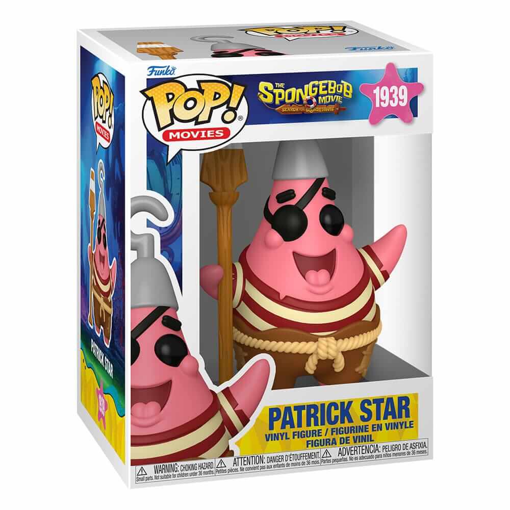 x_fk83591_a Funko POP! SpongeBob SquarePants Movie - Patrick Star (Pirate) #1939 - Image 1