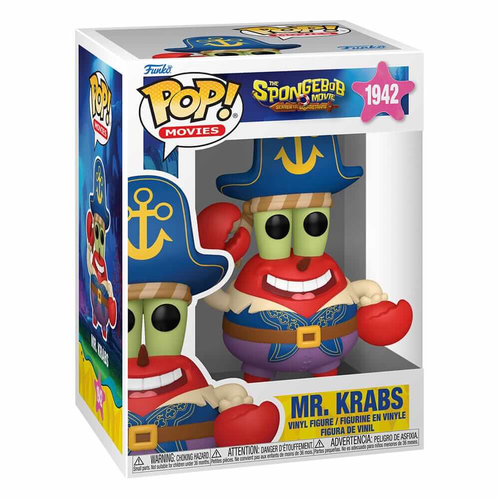 x_fk86309_a Funko POP! SpongeBob SquarePants Movie - Mr. Krabs (Pirate) #1942 - Image 1