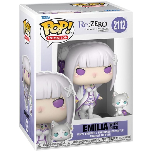 Funko POP! Re: Zero Starting Life in Another World - Emilia with Puck #2112