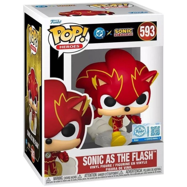 Funko POP! DC Heroes: Sonic the Hedgehog - Sonic as The Flash #593 special edition