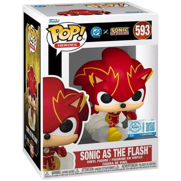 Funko POP! DC Heroes: Sonic the Hedgehog - Sonic as The Flash #593