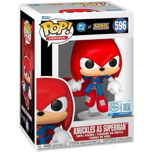 Funko POP! DC Heroes: Sonic the Hedgehog - Knuckles As Superman #596