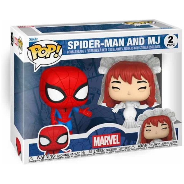 Funko POP! Superhero Couples: Marvel - Spider-Man & MJ 2-Pack
