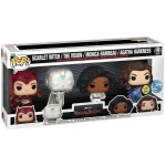 Funko POP! Marvel - Scarlet Witch, The Vision, Monica Rambeau, Agatha Harkness (GITD) 4-Pack