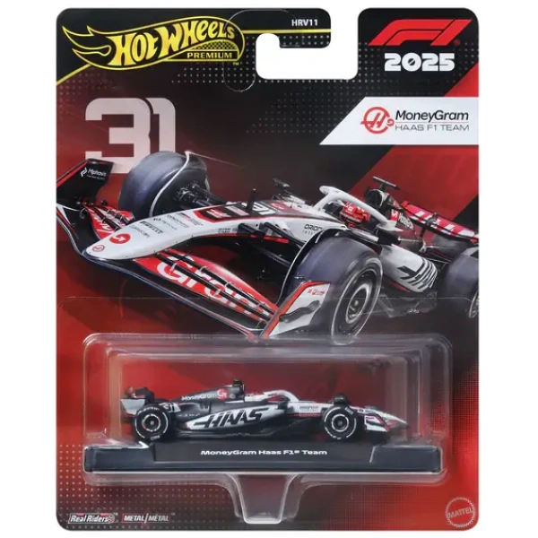 Mattel Hot Wheels Premium: F1 2025 - Moneygram Haas F1 Team Vehicle