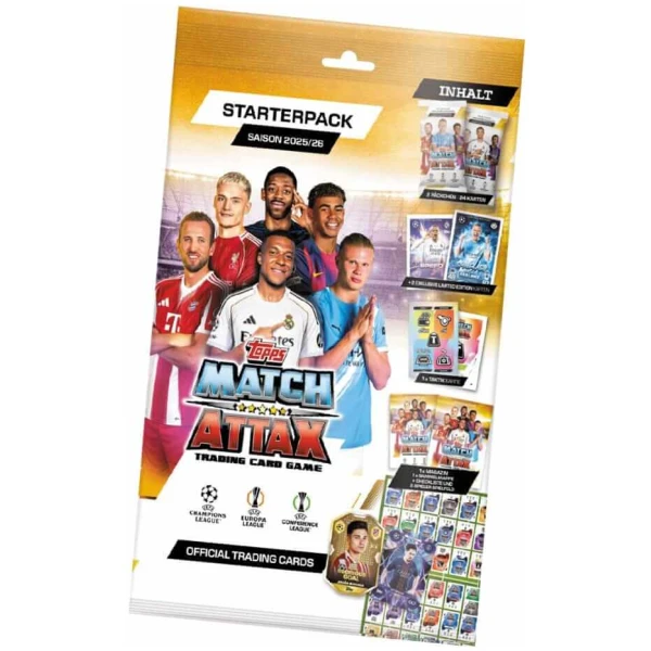 UEFA Champions League Match Attax Trading Cards 2025/26 Starter Pack